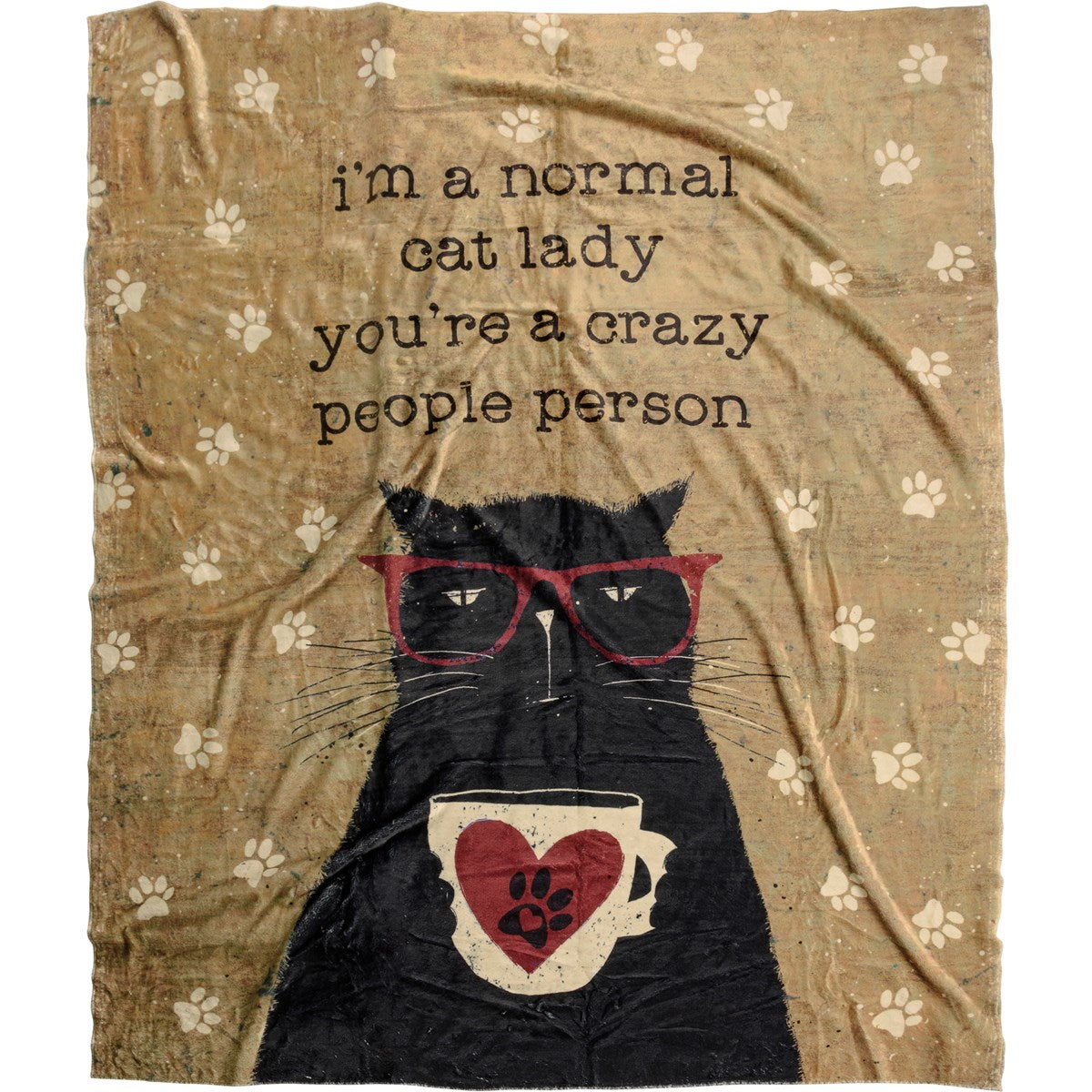 NORMAL CAT LADY THROW 50X60