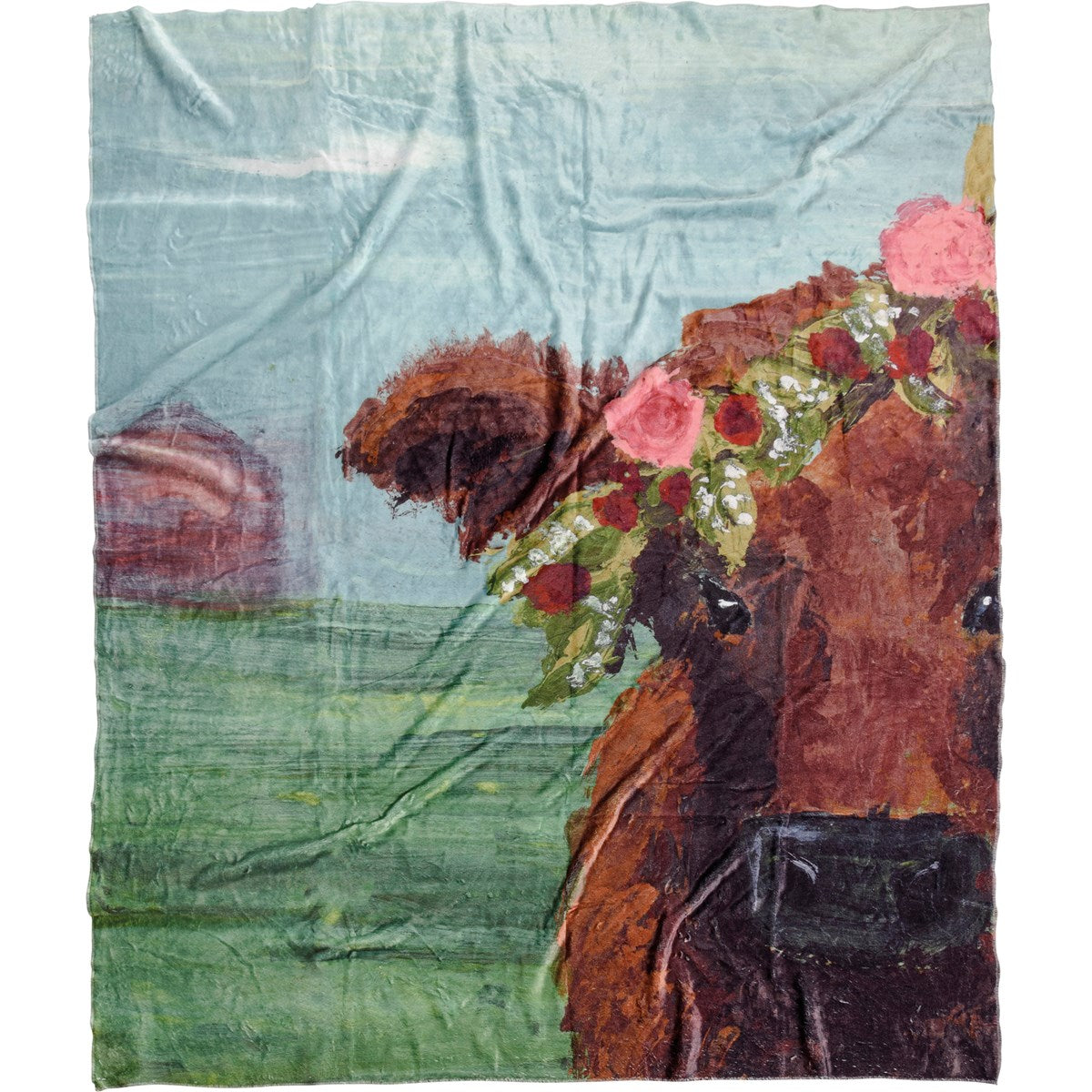 BEST LIFE BROWN COW THROW 50X60