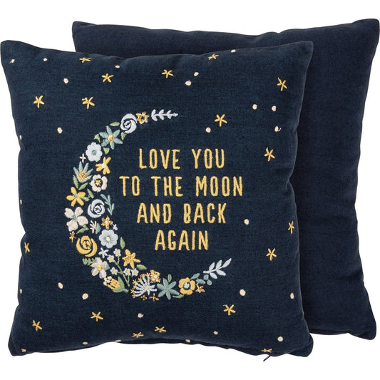 TO THE MOON AND BACK PILLOW