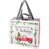 Home For the Holidays Red Truck Market Tote