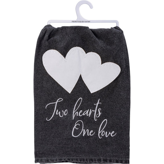 Two Hearts One Love Towel