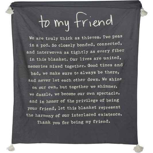 To My Friend Throw Blanket
