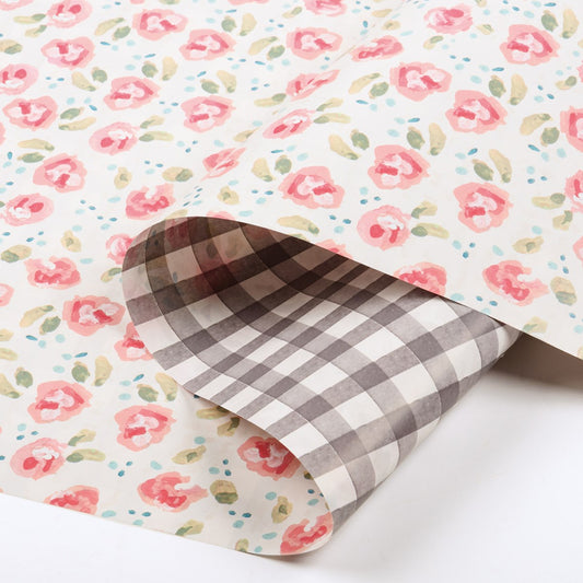 PINK FLORALS GIFT WRAP