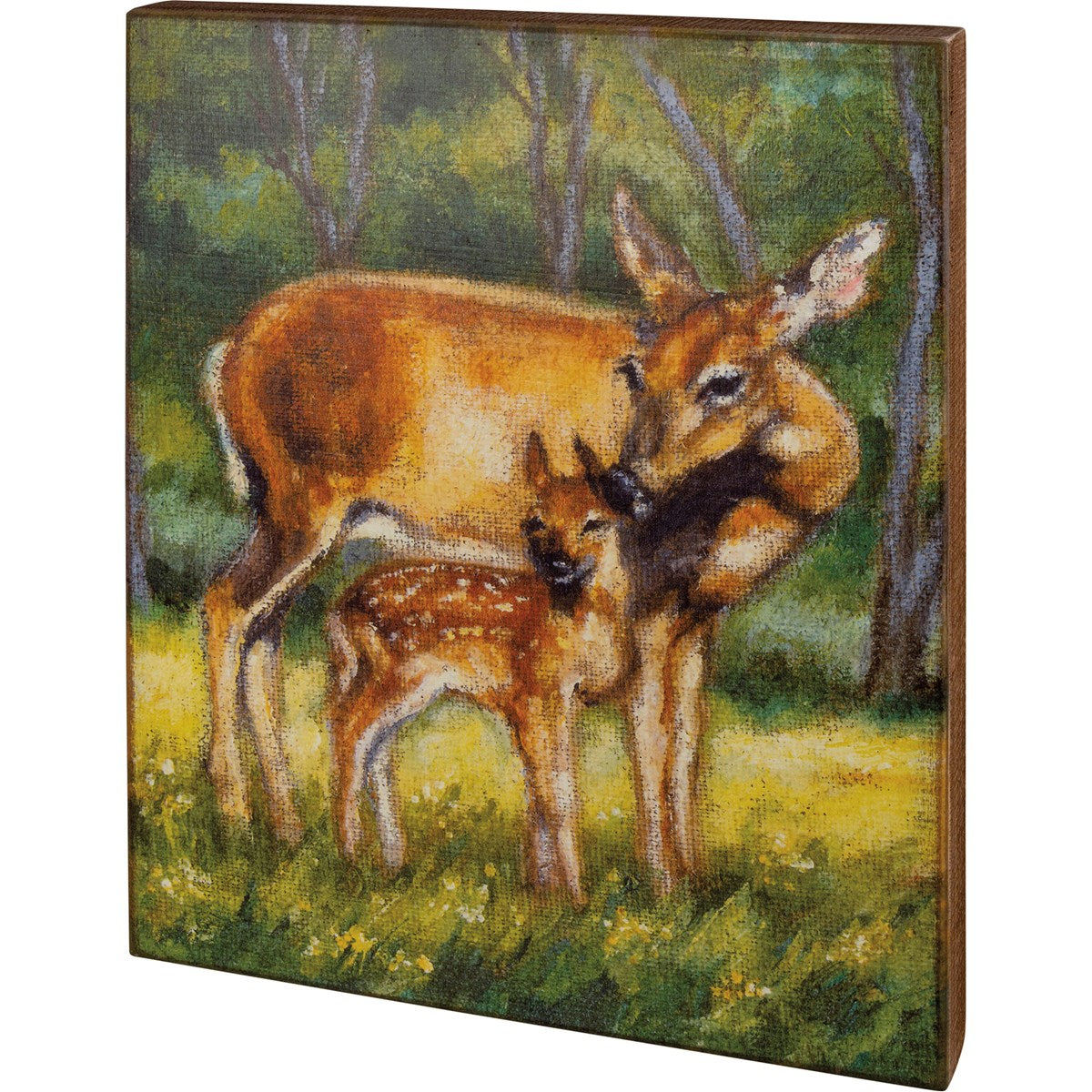 Doe and Fawn Box Sign
