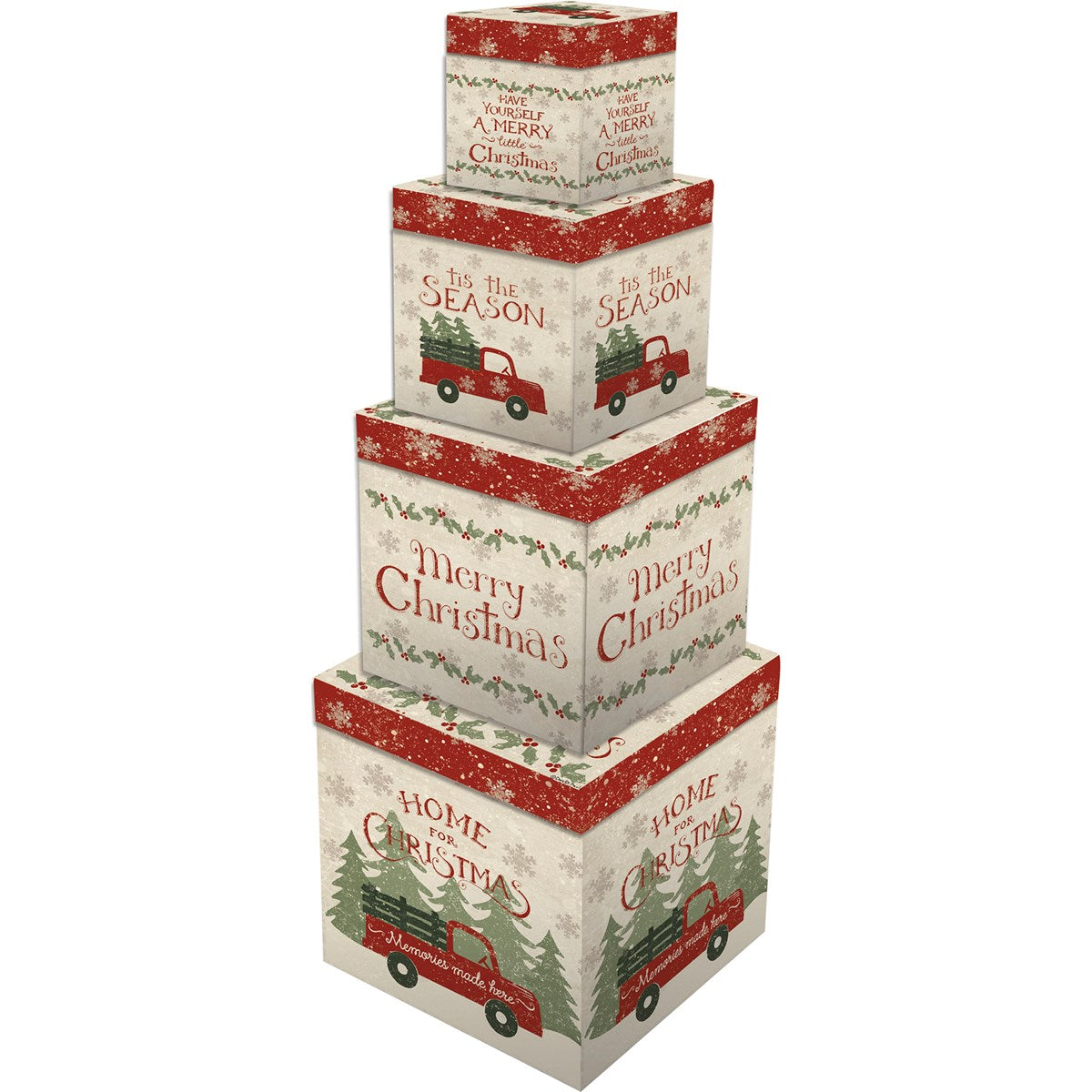 Red Truck Stacking Box Set