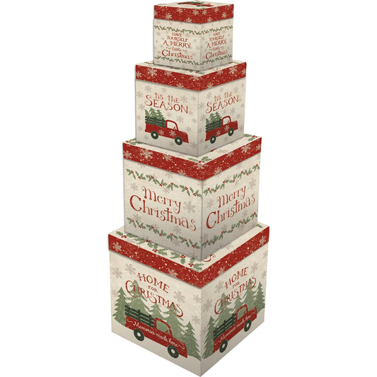 Red Truck Stacking Box Set