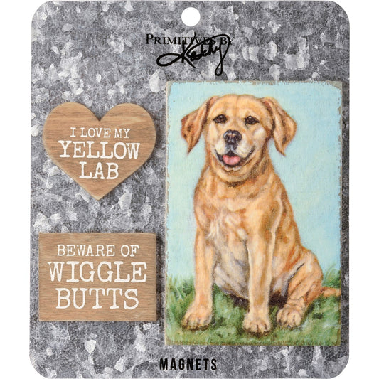 YELLOW LAB MAGNET SET