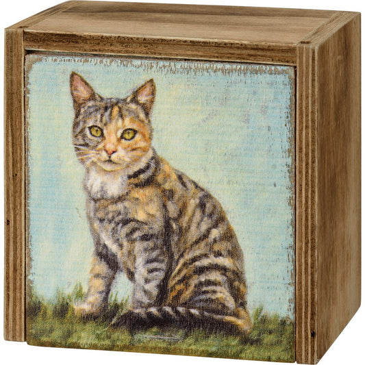 TABBY CAT MEMORY BOX