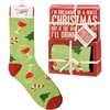 A WHITE CHRISTMAS SOCK & BOX Set