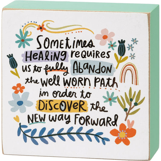NEW WAY FORWARD BLOCK SIGN