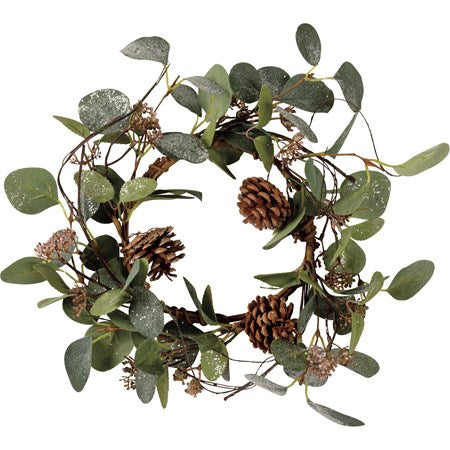 Pinecone Greens Candle Ring
