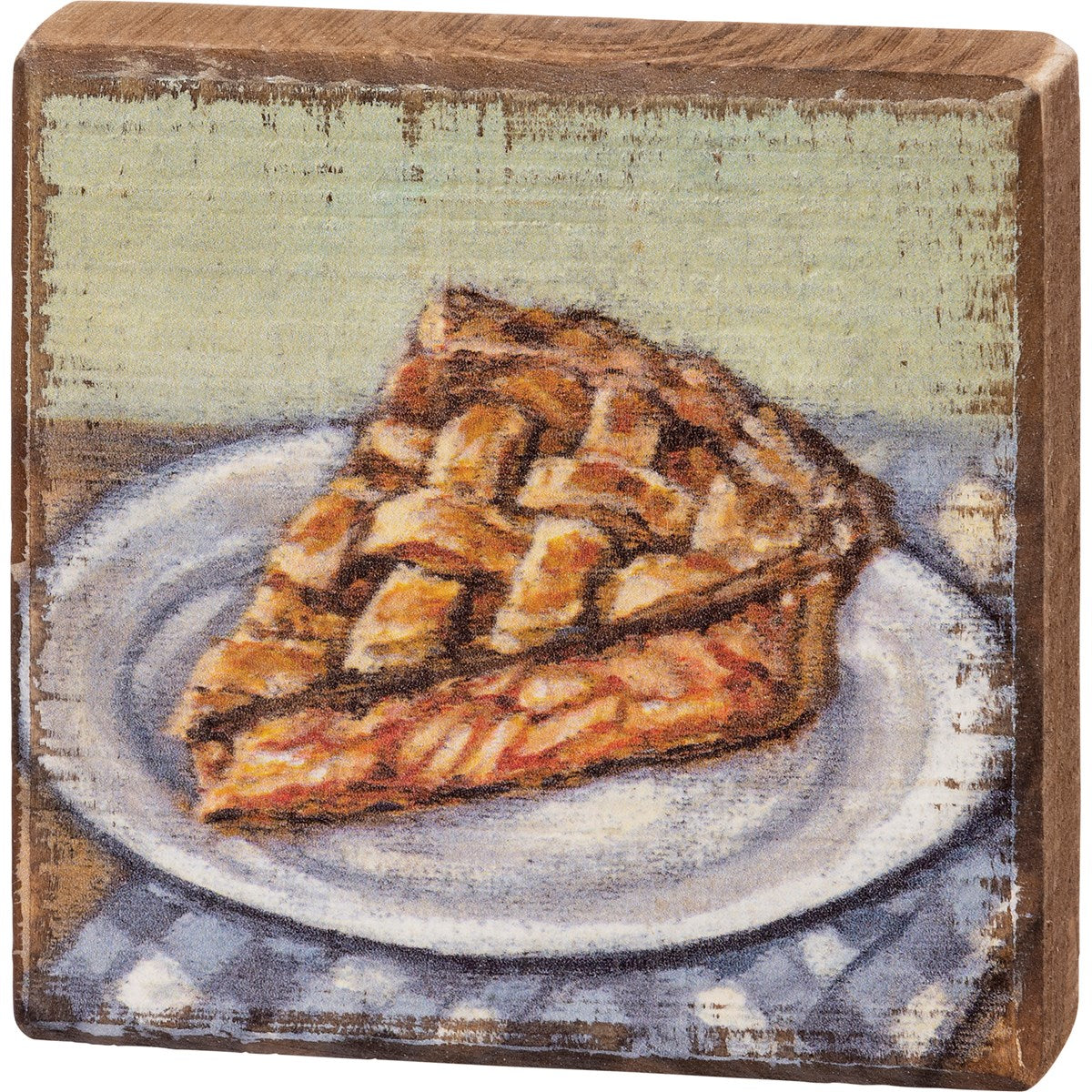 APPLE PIE SLICE BLOCK SIGN