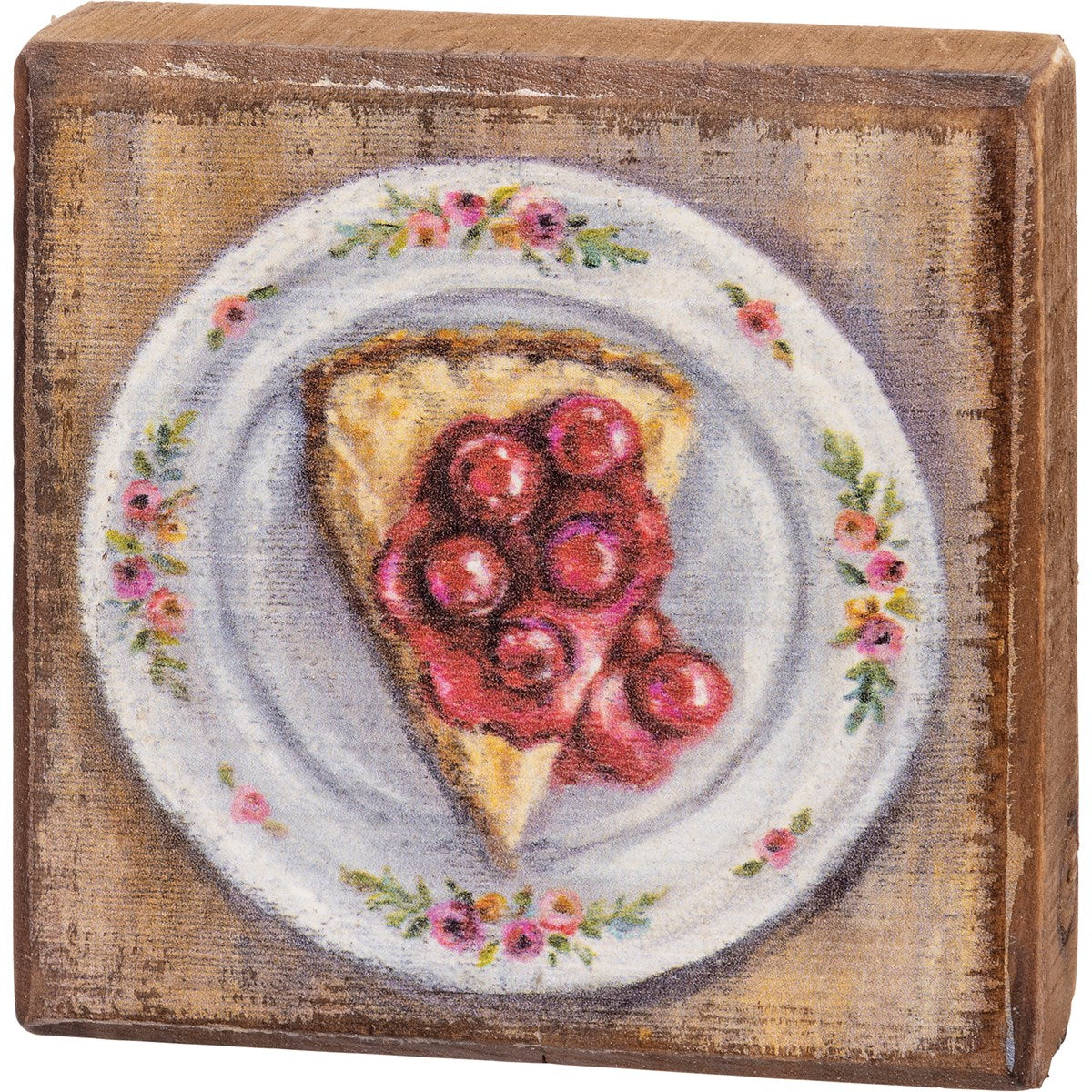 CHEESECAKE SLICE BLOCK SIGN