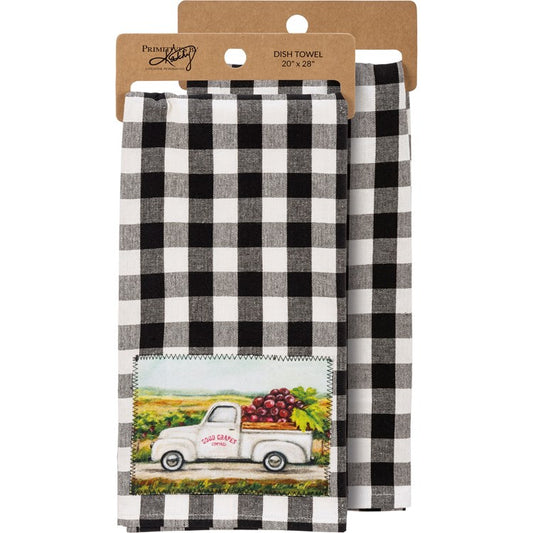 GRAPES in Truck Kitchen Towel