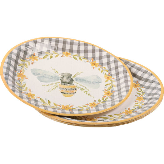 10.5" BEE PAPER PLATES