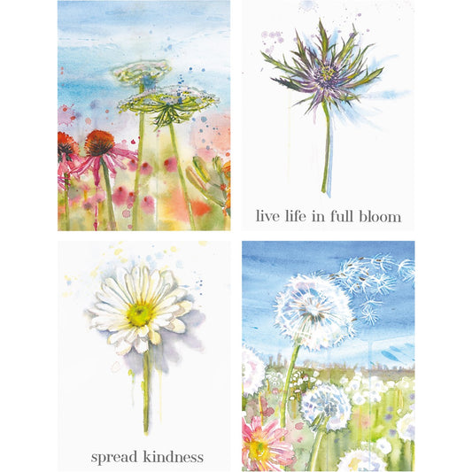 FLORAL FIELDS NOTE CARD SET