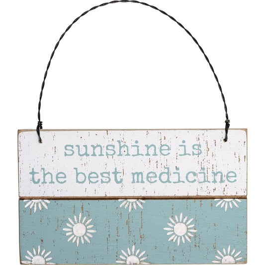 SUNSHINE BEST MEDICINE SLAT ORNAMENT