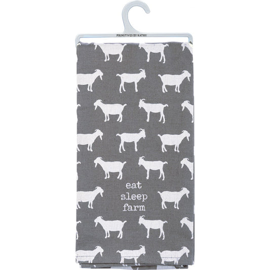 Eat Sleep Farm Goat Towel