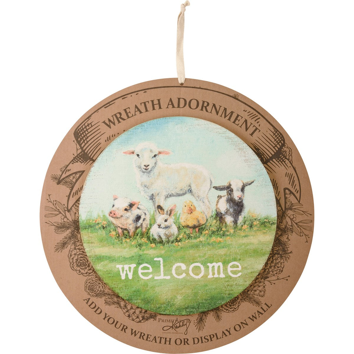 Farm Friends Wreath Insert