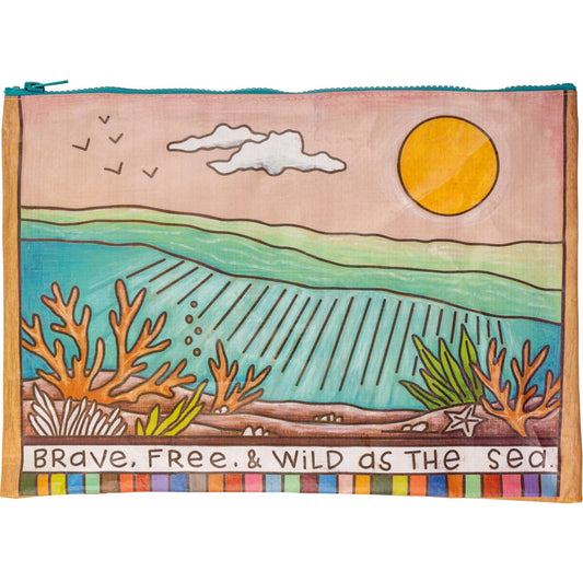 WILD AS SEA ZIPPER FOLDER