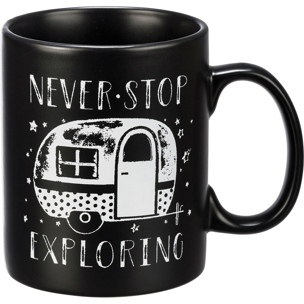 NEVER STOP EXPLORING MUG