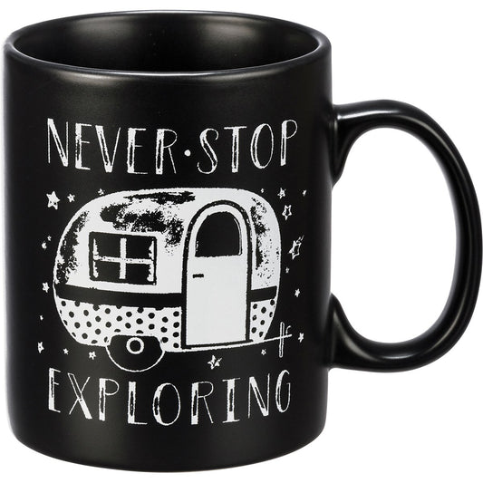 NEVER STOP EXPLORING MUG