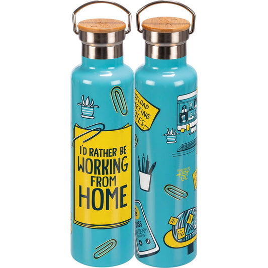 Working From Home Insulated Bottle