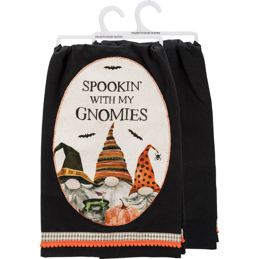 SPOOKIN WITH MY GNOMIES KITCHEN TOWEL