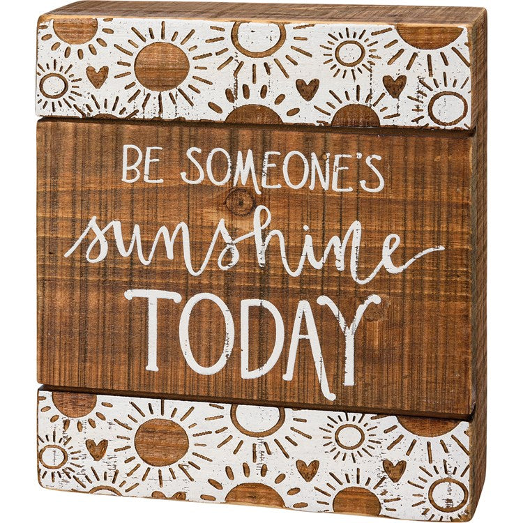 Sunshine Slat Box Sign