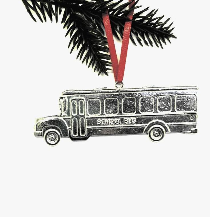 SCHOOL BUS PEWTER ORNAMENT