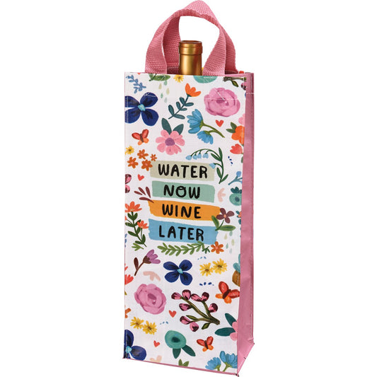 Water Now Wine Late Tote