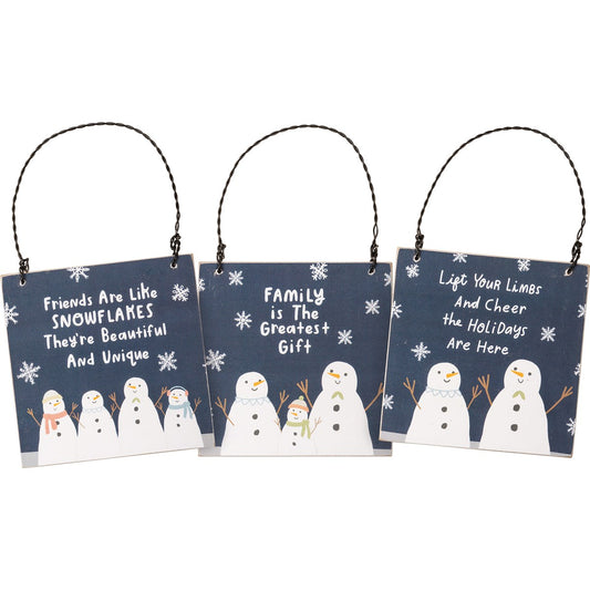 Snowman Ornament - Assorted