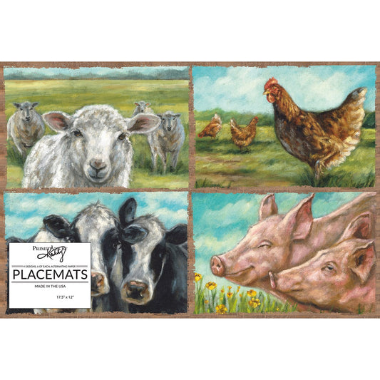 Farm Paper Placemats Pad of 24