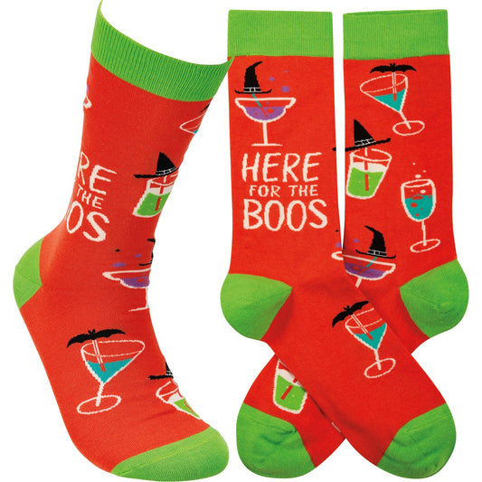 Here For the Boos Socks