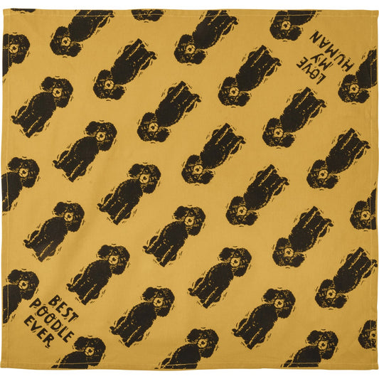 POODLE PET BANDANA