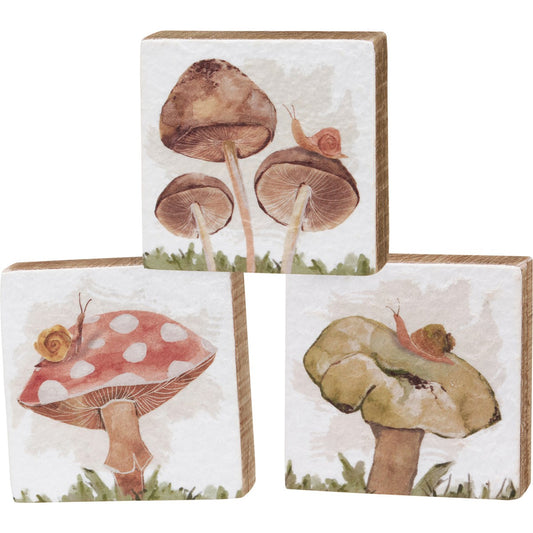 MUSHROOM BLOCK SIGN - ASST