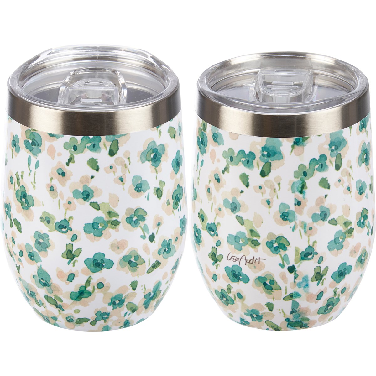 FLORAL WINE TUMBLER