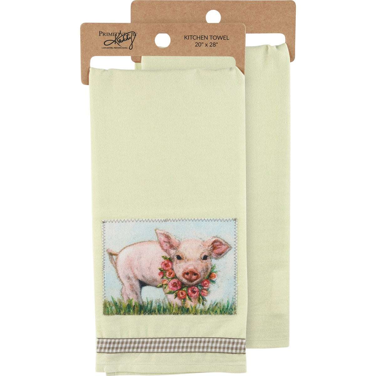 Piglet And Wreath Towel