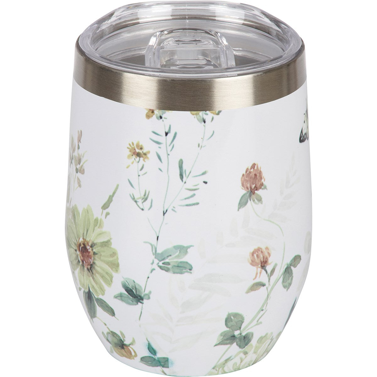 Green Florals Drink Tumbler