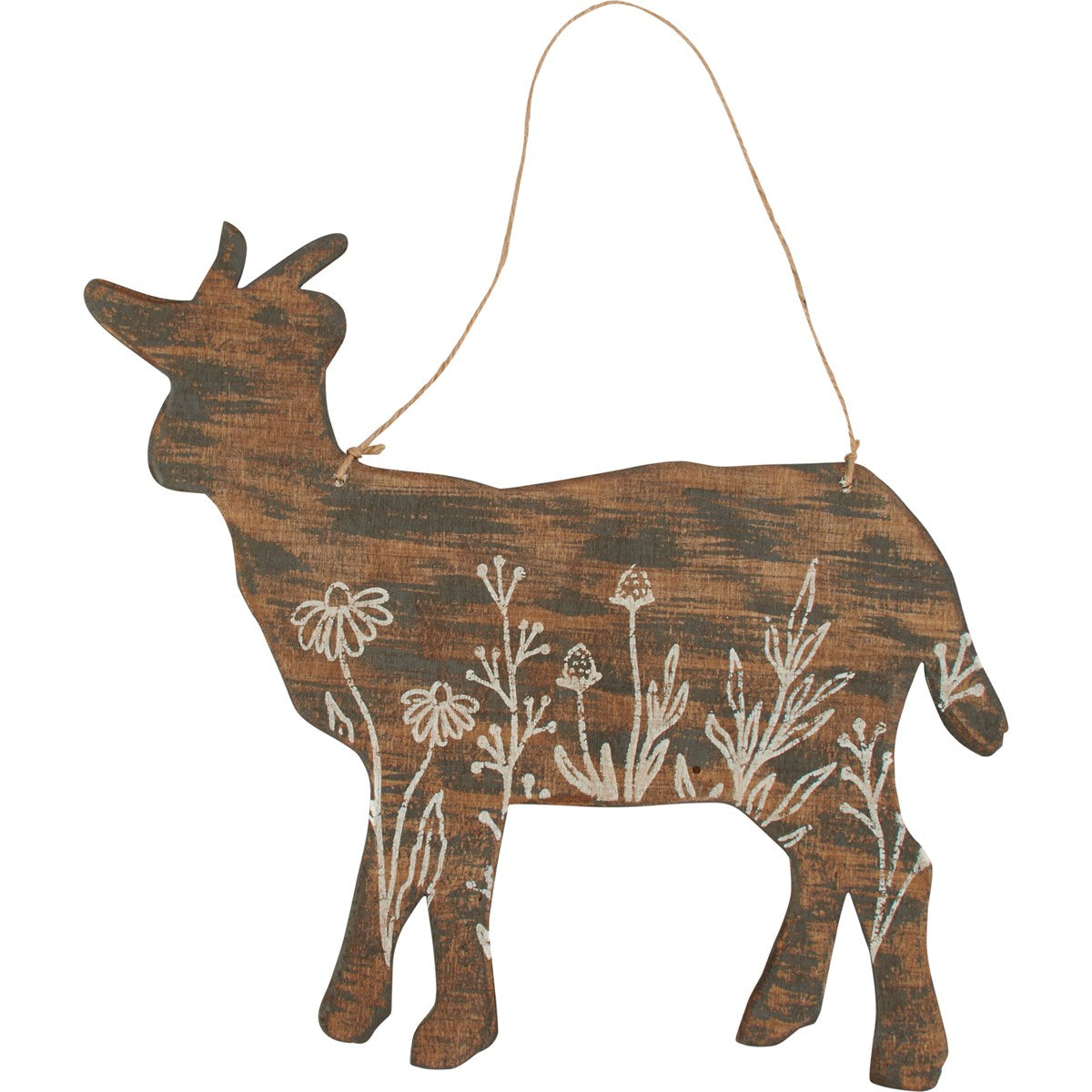 Floral Goat Wall Decor