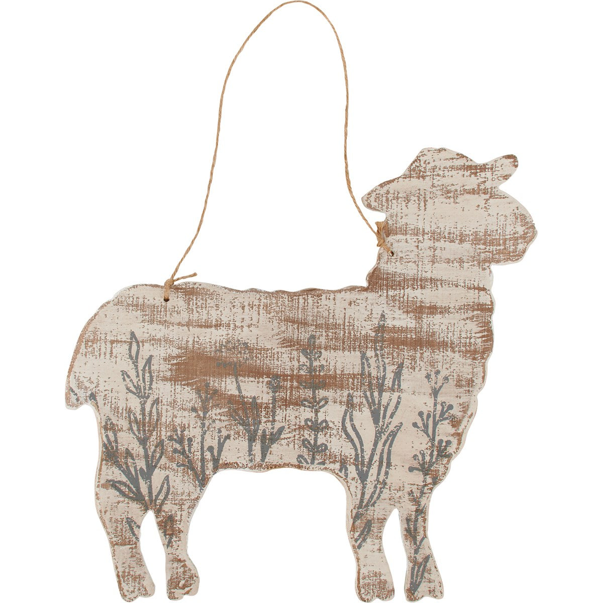 Floral Sheep Wall Decor