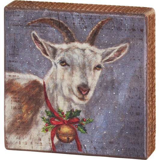 GOAT WITH BELL BLOCK SIGN