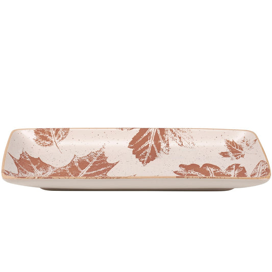 Leaves Rectangular Platter