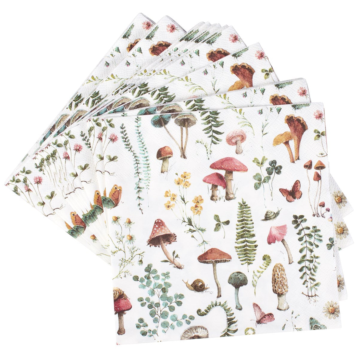MUSHROOMS DINNER PAPER NAPKINS