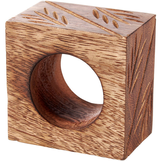 Rustic Square Napkin Ring