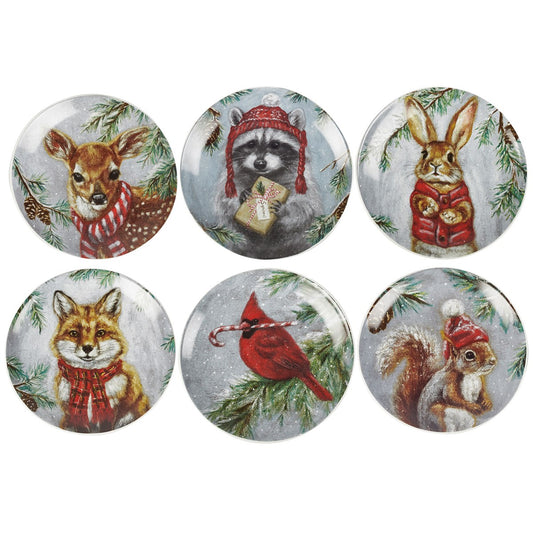 Winter Animal Plate - Asst