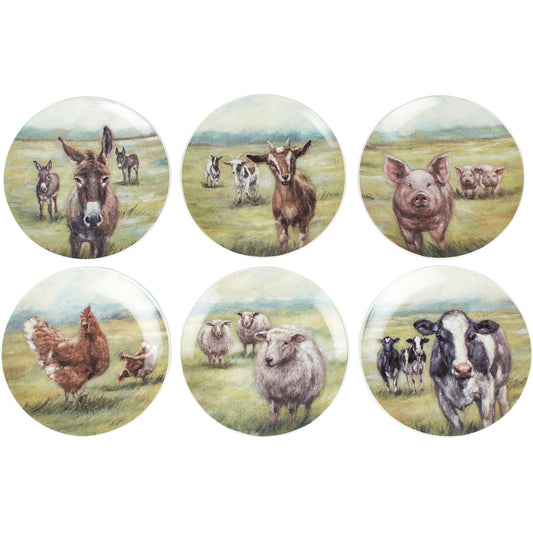 Farm Animal Plate - Asst
