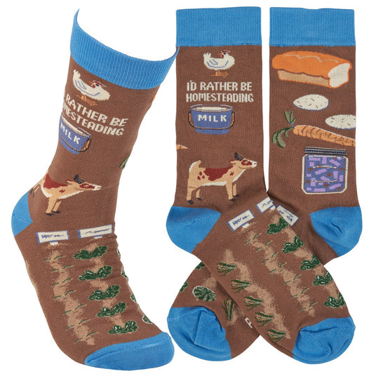 Rather Be Homesteading Socks