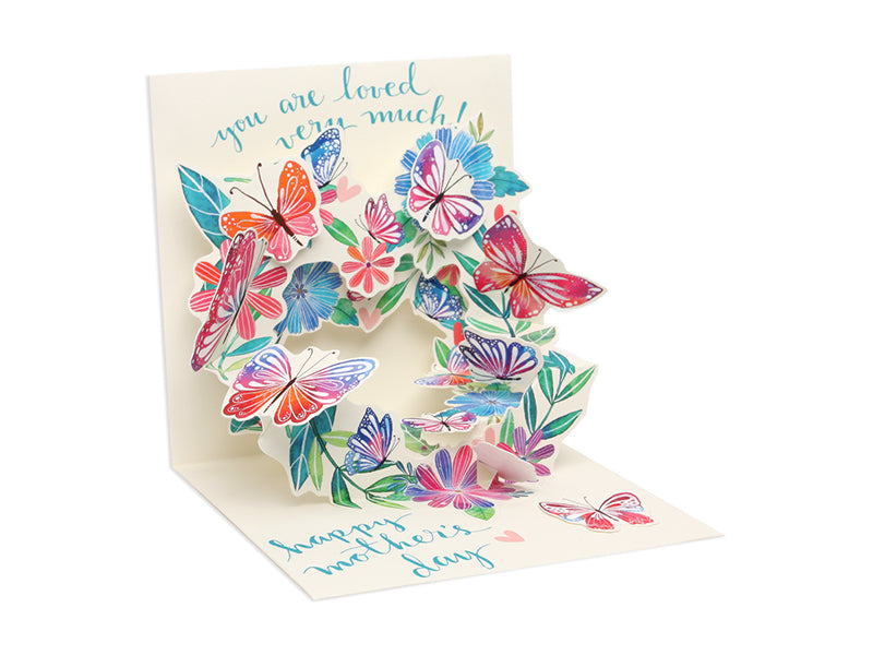 Butterfly Wreath POP UP CARD