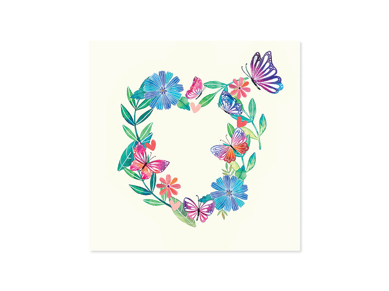Butterfly Wreath POP UP CARD